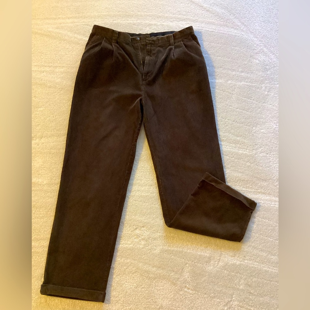 Brown corduroys, by Croft & Barrow size 38x34.